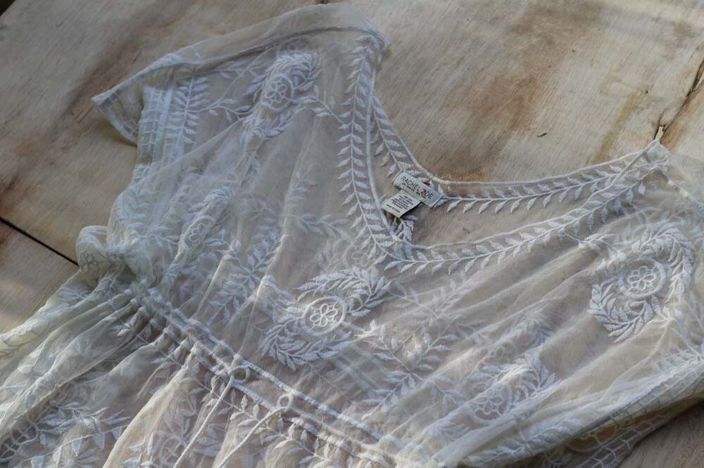 Swimsuit Cover Up White Tassel Rachel Zoe Beach Cover